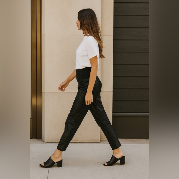 BAGATELLE | Vintage Black Authentic Leather Pants - Picture 1 of 16